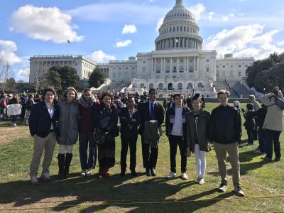 Students visit the capital