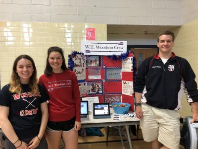 students from Crew pose at Activity Fair