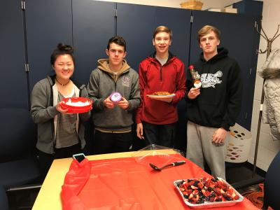 Leadership students honor counselors with breakfast for National Counselors Week.